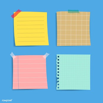 Colorful reminder paper notes vector set | Free stock vector - 524934