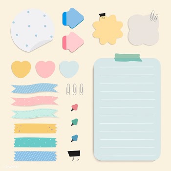 Colorful reminder paper notes vector set | Free stock vector - 524978