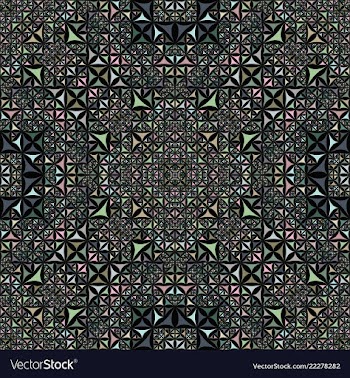 Colorful repeating kaleidoscope pattern vector image