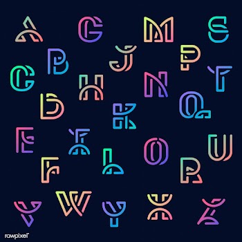 Colorful retro alphabets vector set | Free stock vector - 543482