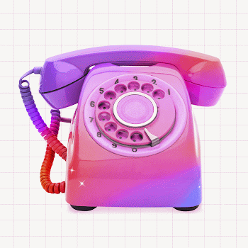 Colorful retro telephone, funky design | Free Photo - rawpixel