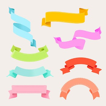 Colorful ribbon banner vector, decorative… | Free stock illustration | High Resolution graphic