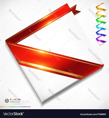 Colorful ribbons set vector image