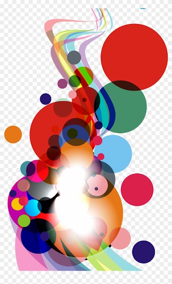 Colorful Round And Curve Abstract Background Vector - Abstract Vector Background Png