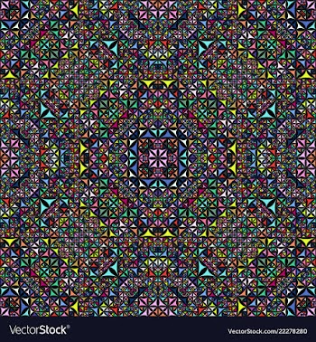 Colorful seamless abstract curved shape vector image