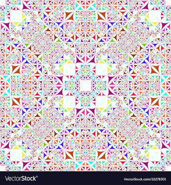 Colorful seamless abstract curved shape vector image