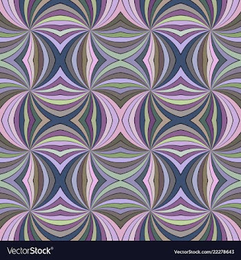 Colorful seamless abstract psychedelic curved vector image