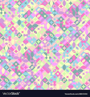 Colorful seamless abstract random curved shape vector image