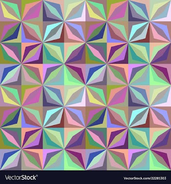 Colorful seamless abstract striped shape pattern vector image