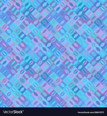 Colorful seamless chaotic curved shape pattern vector image