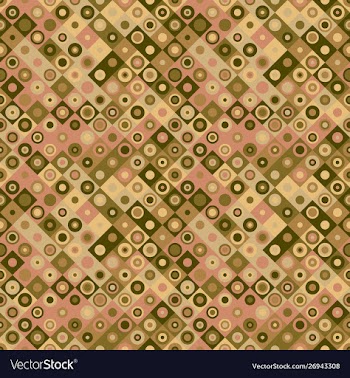 Colorful seamless circle mosaic pattern vector image