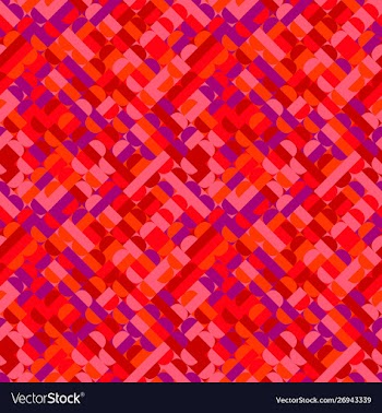 Colorful seamless curved shape pattern background vector image