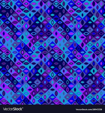 Colorful seamless diagonal curved shape pattern vector image