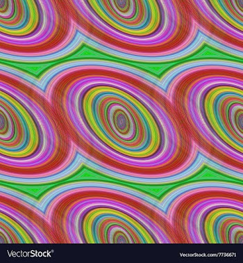 Colorful seamless ellipse pattern background vector image