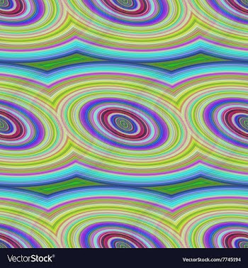 Colorful seamless ellipse pattern background vector image