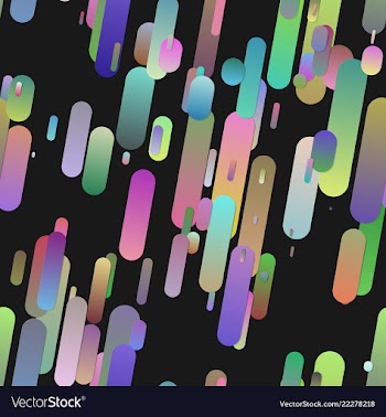 Colorful seamless gradient rounded stripe vector image