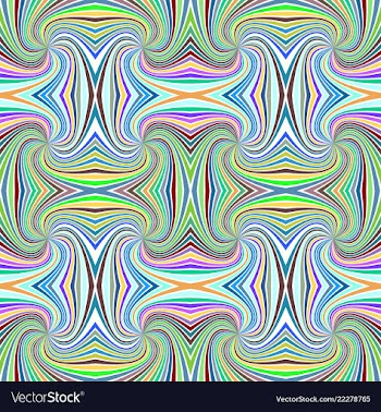 Colorful seamless hypnotic abstract spiral stripe vector image