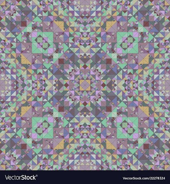 Colorful seamless kaleidoscope pattern background vector image