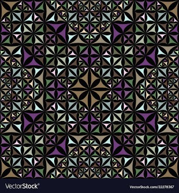 Colorful seamless kaleidoscope pattern background vector image