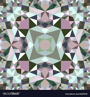 Colorful seamless kaleidoscope pattern background vector image