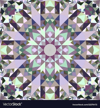 Colorful seamless kaleidoscope pattern background vector image