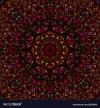 Colorful seamless kaleidoscope pattern background vector image