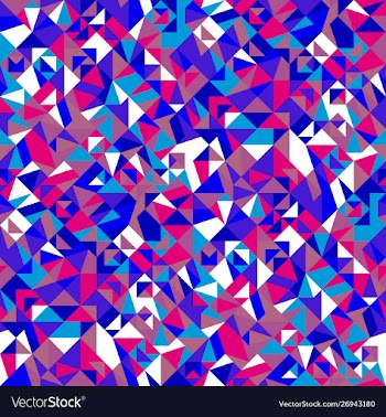 Colorful seamless mosaic triangle pattern vector image