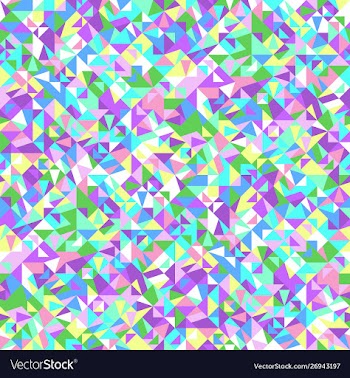Colorful seamless mosaic triangle pattern vector image