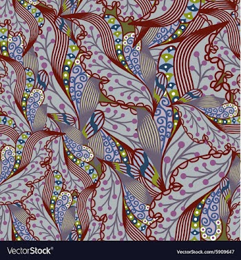 Colorful seamless pattern - abstract flowers vector image