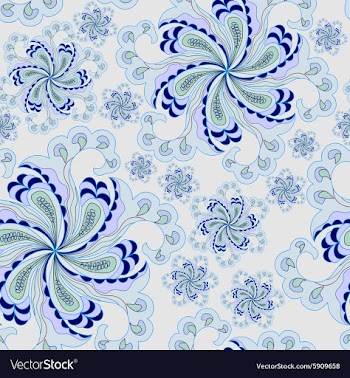 Colorful seamless pattern - abstract flowers vector image