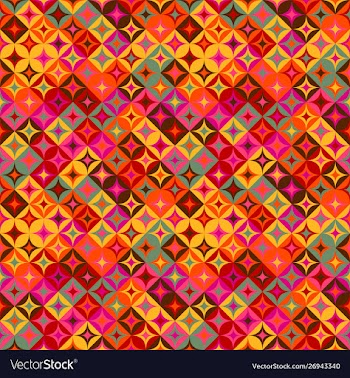 Colorful seamless random curved shape pattern vector image