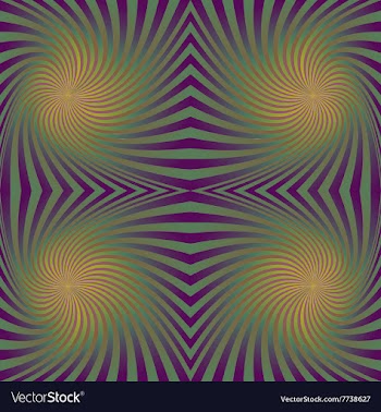 Colorful seamless swirling rays pattern background vector image