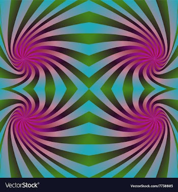 Colorful seamless swirling rays pattern background vector image