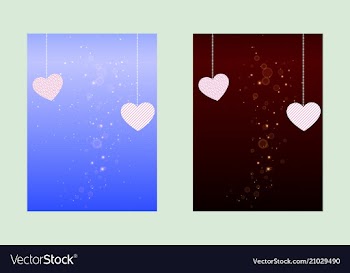 Colorful set of greeting background banner vector image