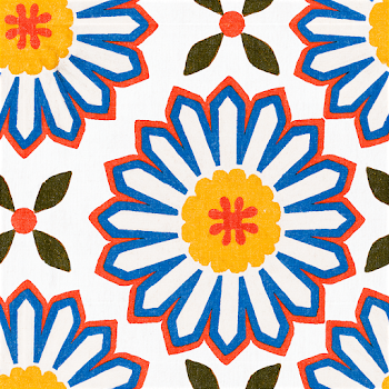 Colorful Shabby Chic Floral Pattern