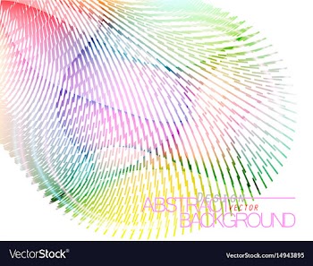 Colorful shape in a row scene vector image