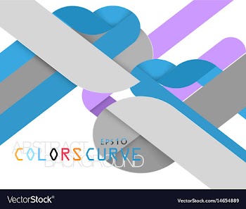 Colorful shape modern style vector image