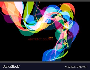 Colorful shaped scene vector image
