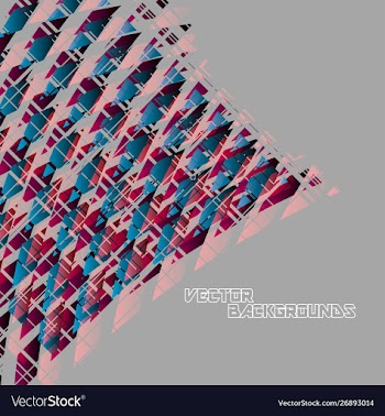 Colorful shapes abstract on a gray scene vector image