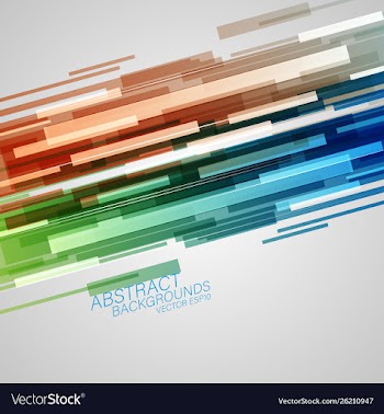 Colorful shapes abstract scene vector image