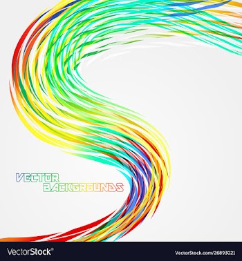 Colorful shapes motion on a gray scene vector image