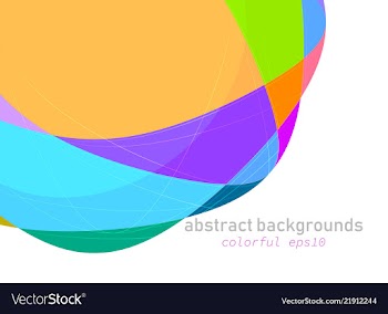 Colorful shapes scene on a white vector image