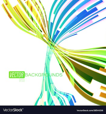 Colorful shapes scene vector image