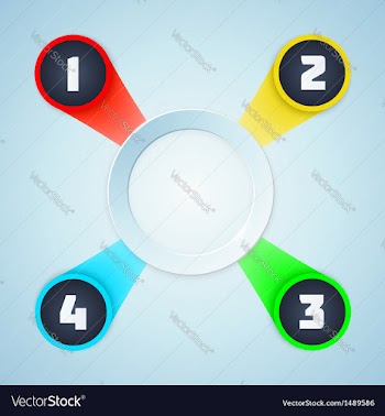  					Colorful Shiny Infographic Elements vector image														
