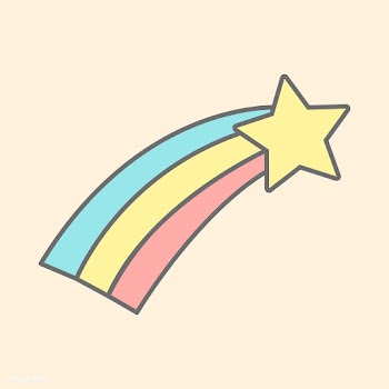 Colorful shooting star icon vector | Free stock vector - 515563
