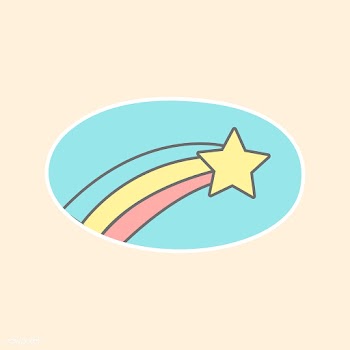 Colorful shooting star icon vector | Free stock vector - 515622