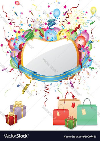 Colorful Shopping Background vector image