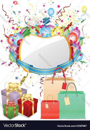 Colorful Shopping Background4 vector image