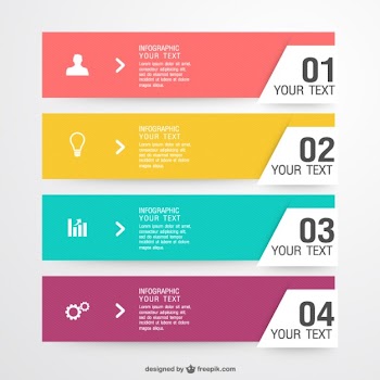 Colorful shopping infographic Free Vector