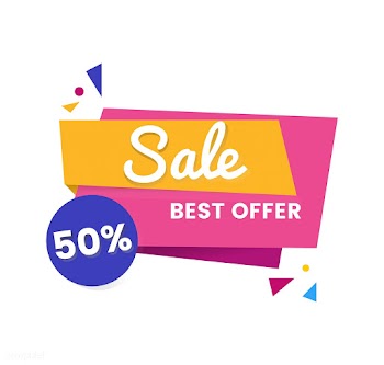 Colorful shopping sale badge design | Free stock vector - 463292